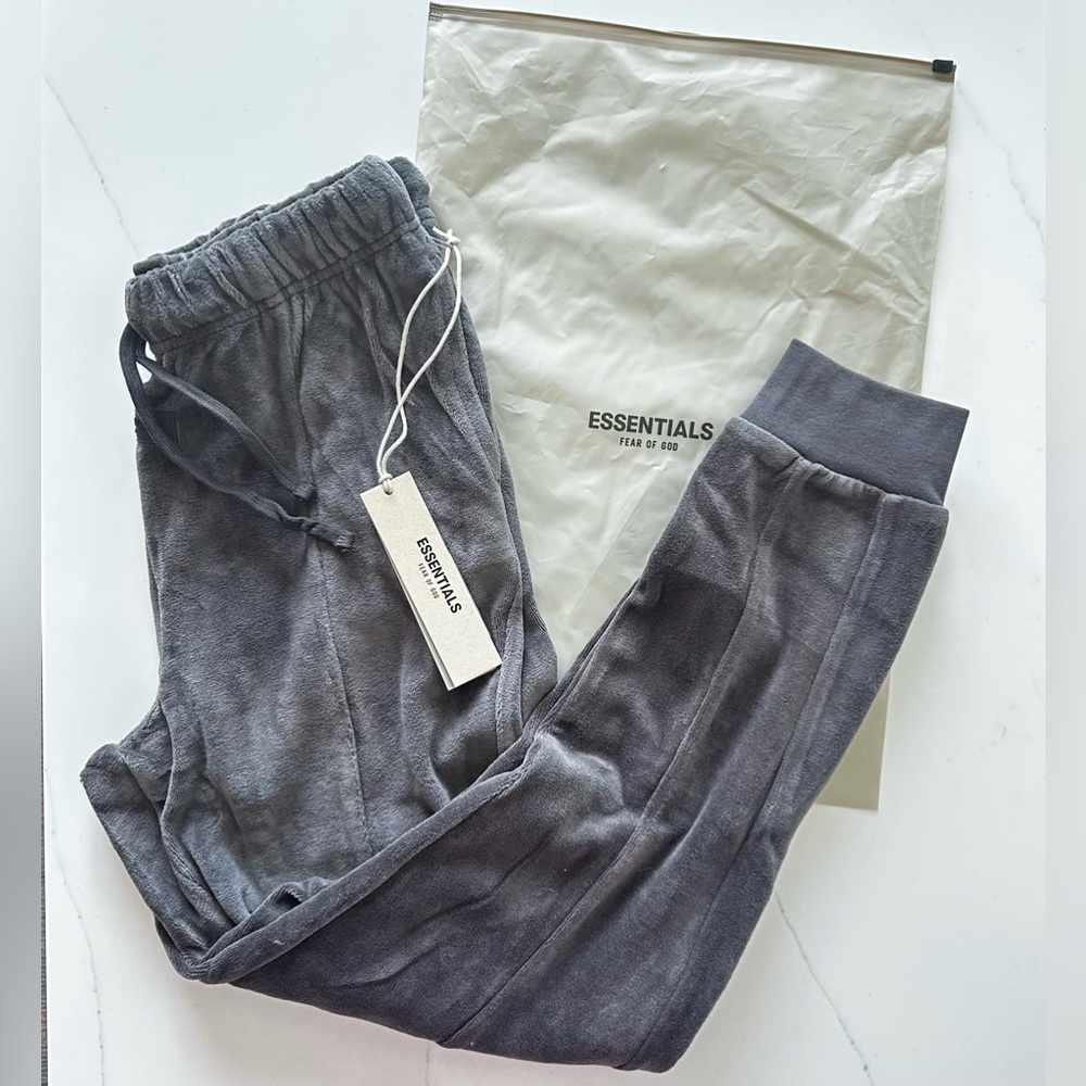 NWT: Fear of God Essentials Velour Lounge Pants | small - Picture 1 of 10
